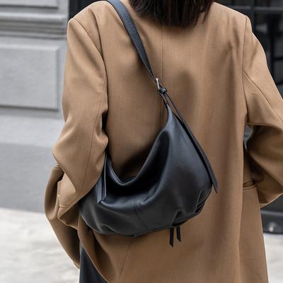 Neue Crossbody-Tasche aus Rindsleder für Damen, vielseitige Pendler-Tasche, große Kapazität, Knödeltasche