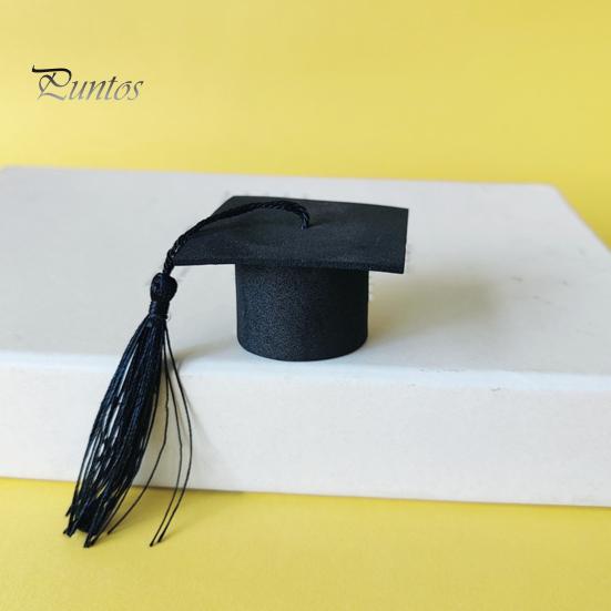 20Pcs Felt Mini Graduation Bachelor Hat with Tassels Celebrations Graduation Wine Bottle Topper Graduation Party Supplies