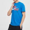 Nike Sportbekleidung JDI Swoosh Kurzarm-T-Shirt Herren Oberteile Hell-Foto-Blau AR5007-435