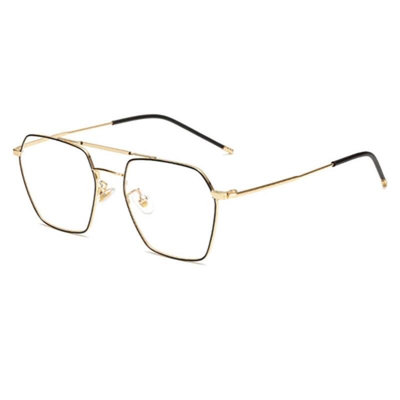LK6628 Blue Light Blocking Glasses Frame_C5 GOLD BLACK