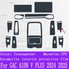 For GAC AION V PLUS 2024 2025 Gearbox Panel Navigation Screen Automotive Interior TPU Protective Film Cover Anti-Scratch