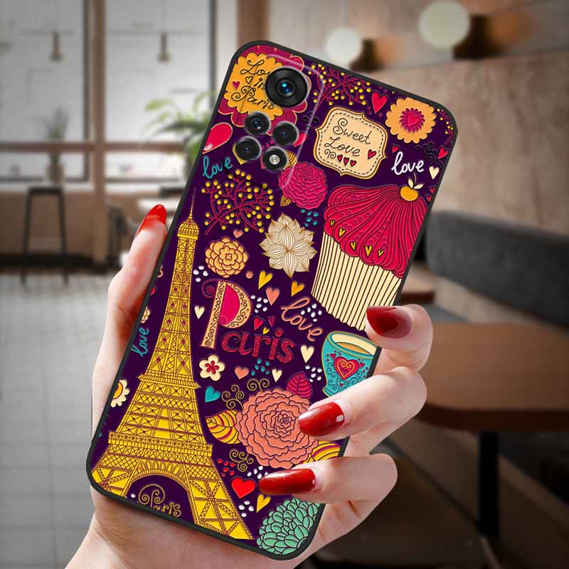 For POCO X4 Pro 5G Case 3D Emboss Flower Relief Phone Cases For POCOX4 Pro 5G 2022 Silicon Cover X 4 Pro X4Pro Funda Capa Para