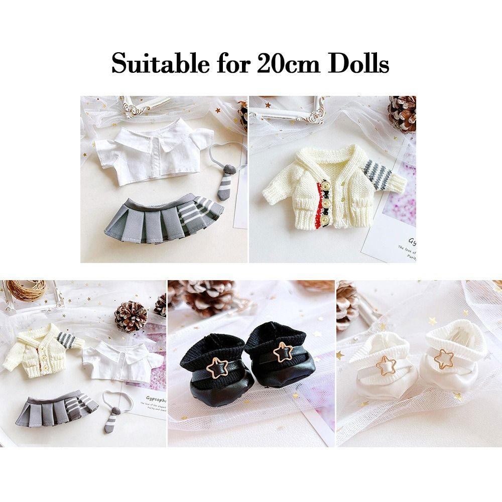 1pc/1Set Idol Doll Outfit Mini Clothes Toys Accessories 20cm Doll Clothes Doll Shirt Skirt Doll Sweaters Doll Star Shoes