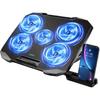 Laptop Cooling Pad Laptop Cooler Stand, Laptop Fan Cooling Pad for 12-15.6 Inch Laptop Notebooks, 5 Quiet Fans, 5 Angle Adjustable Laptop Cooling