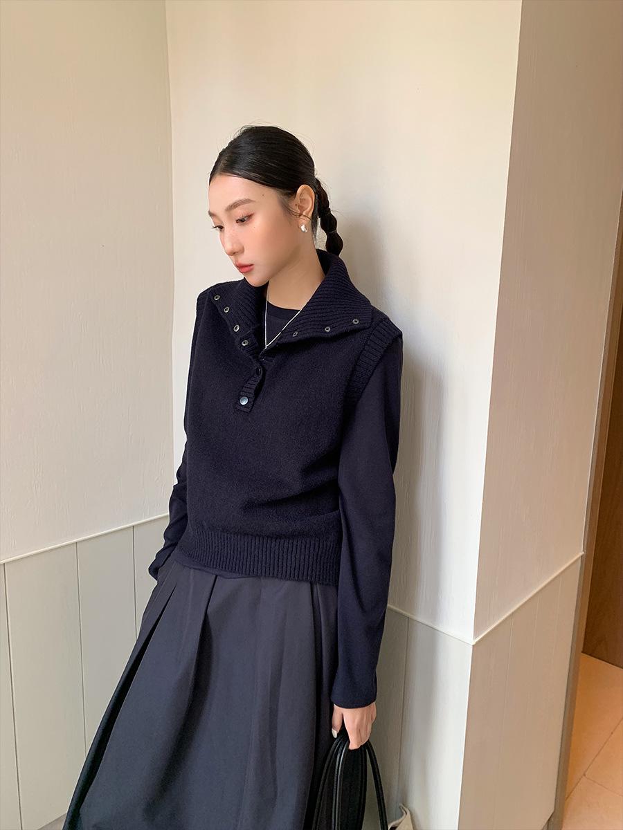 

Yiershan Женский простой повседневный вязаный жилет в корейском стиле One Size