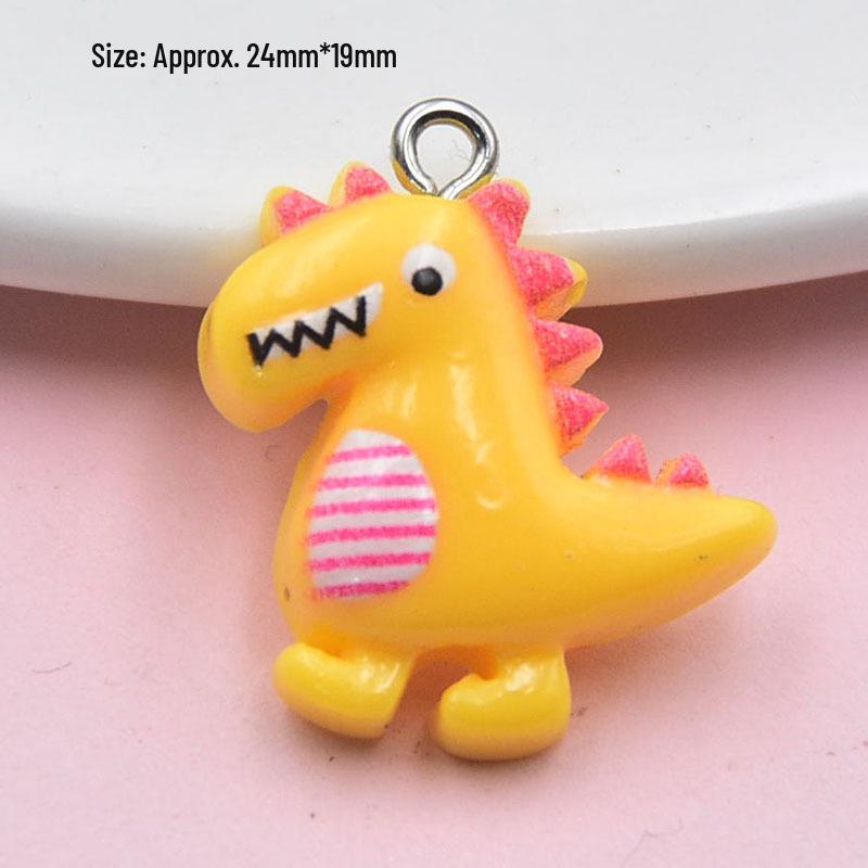 Cartoon Animal Resin Pendant: Cute Unicorn & Dinosaur Candy Bag Charms for DIY Jewelry