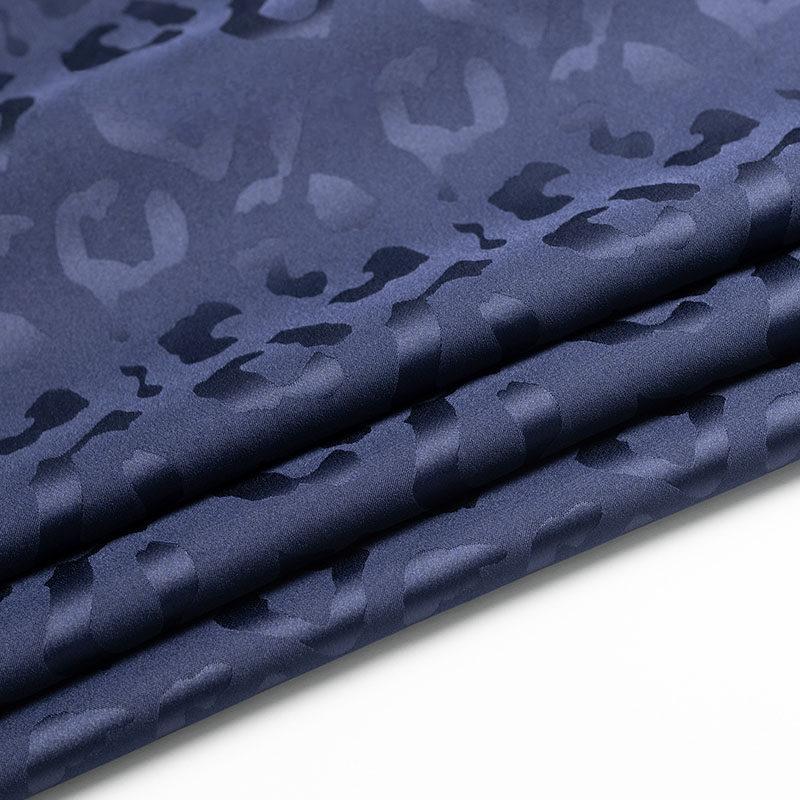 

Multi-Color Leopard Jacquard Satin Fabric Imitation Silk Material Smooth Breathable for Hanfu Shirt Dresses Wide-Leg Pants Suits 100x150cm