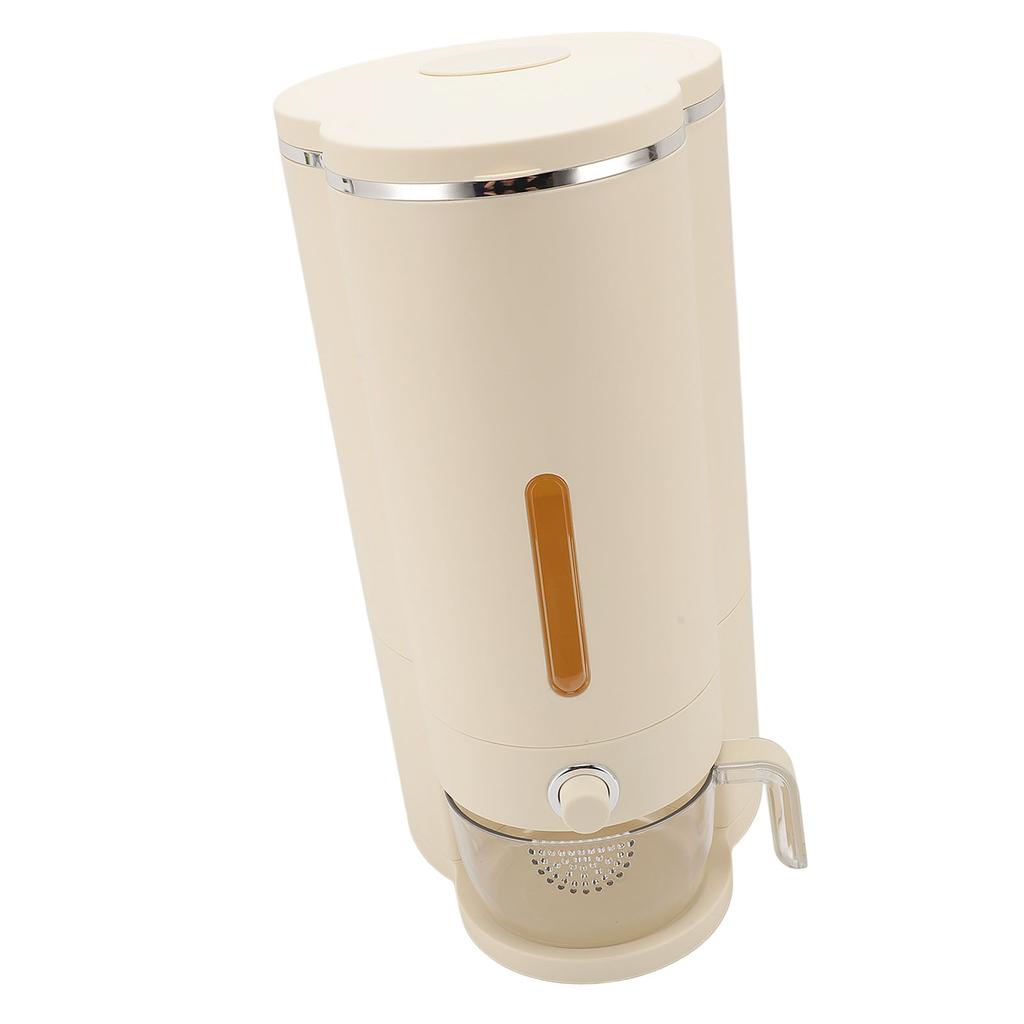 Rice Dispenser Press Out Food Grade Plastic Sealed Airtight Storage Container Househod Kitchen Supplies
