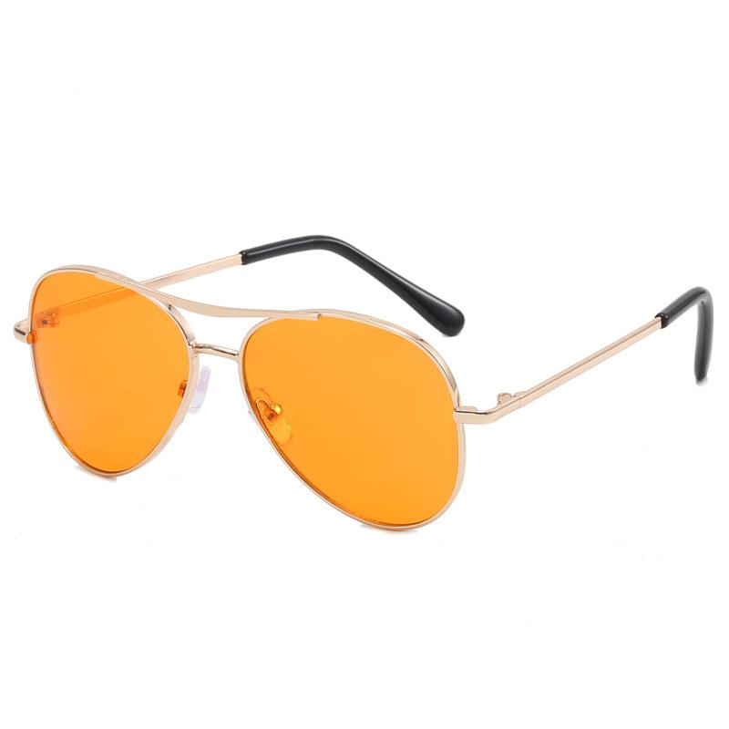 Uv400 Fashionable Children'S Sunglasses For Boys And Girls Metal Sunglasses