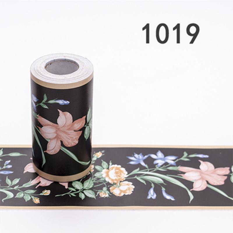 10Meters Waterproof Bathroom Waist Lines Wallpaper Self Adhesive Skirting Decorative Baseboard Corridor Floor Border Sticker