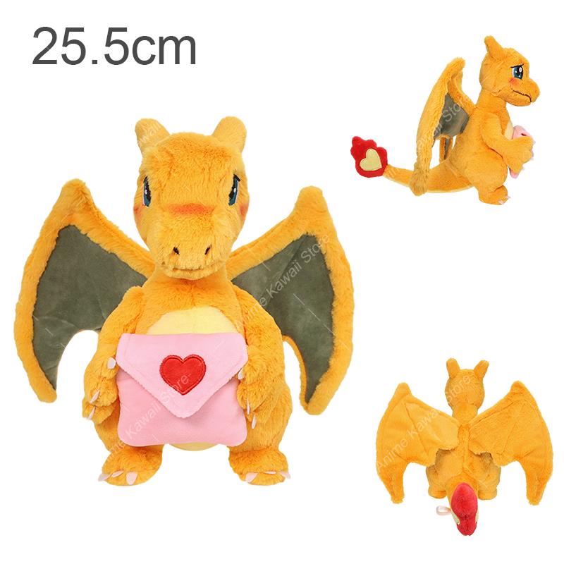 Mega Charizard X Y Plush Toys Charizard Evolution Doll Soft Stuffed Toys Animals Peluche Halloween Gifts for Children 8-10 Inch