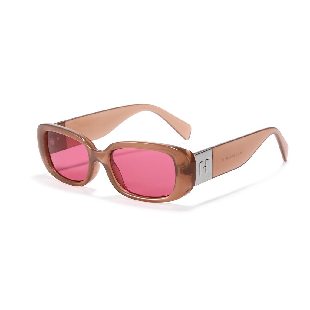 Personalized Glasses Men'S Y2010-H Letter Sunglasses Square Narrow Frame Personalized Sunglasses Women