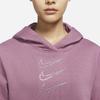 Nike Sweatshirts Women's Light Mulberry Red Hooded Moderate Regular CU6622-533