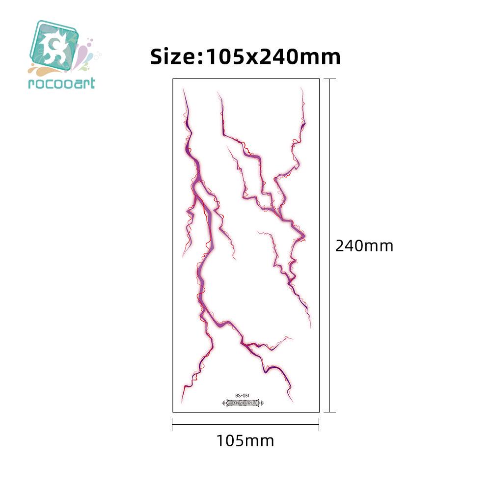 2025 Waterproof Hunter Girl Group Halloween Vein & Lightning Tattoo Stickers