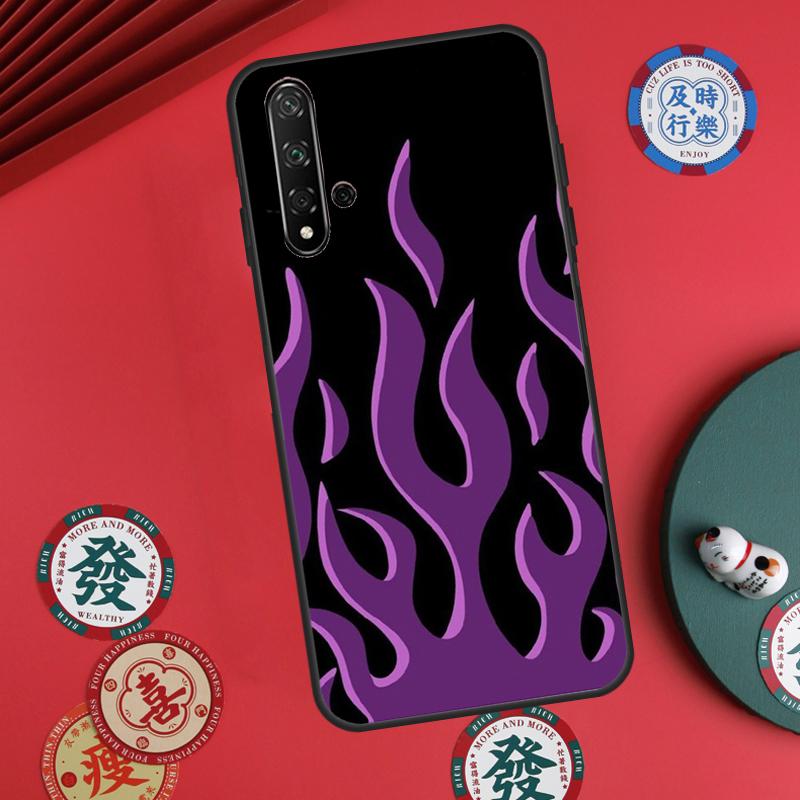 Flame Painted Fire Pattern For Huawei Nova 12s 12i 7i 8i 11i Y73 Y70 Y90 Y60 Y72 Y61 Y91 9 10 SE P30 Pro P40 Lite Case Huawei P40 Lite 4G
