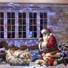 1 Set Nativity Scene Garden Stakes Christmas Outdoor Santa Baby Jesus Decorations Holy Family Yard Art Stakes with Lights for Front Yard Lawn