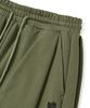 BROWNBREATH Tag Two Tuck Wide Sweat Pants - Khaki