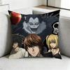 Death NNote Anime Square DoubleSided Printed Pillow Case Bedroom Bedside Pillow Sofa Cushion Cover Gift