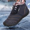 Fashion férfi plusz bársony meleg kültéri sportcipő Vízálló hópamut csizma