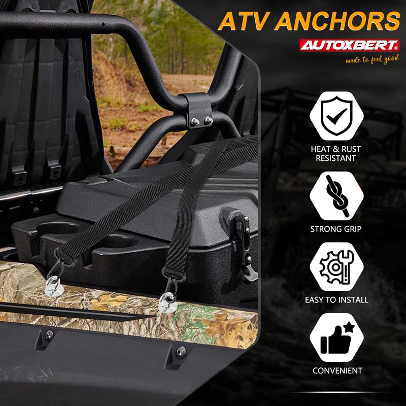 6 Pack Tie ATV Down Anchors For Polaris Ranger 570 1000 XP 700 900 800 General Lock Cargo Ride Carriage UTV Accessories Fixed