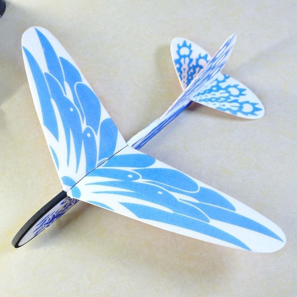 37*46cm Elastic Rubber Band Powered DIY Flying Plane Airplane Glider For Children