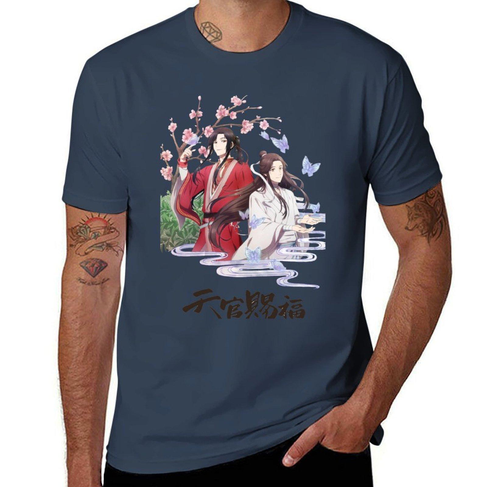 Anime Heaven Officials Blessing Tshirt Summer Fashion Casual Tee Shirt S