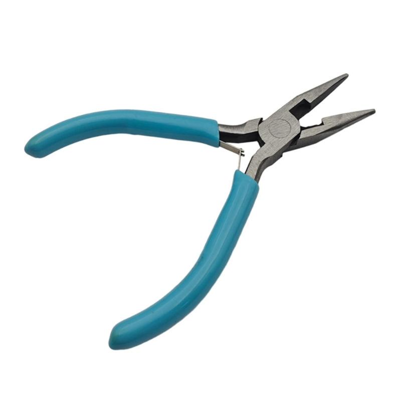 Durable Steel Jewelry Pliers Set for Beads Repairs Long Nose Round Nose Wire Cutting and Curved Pliers with Tweezers