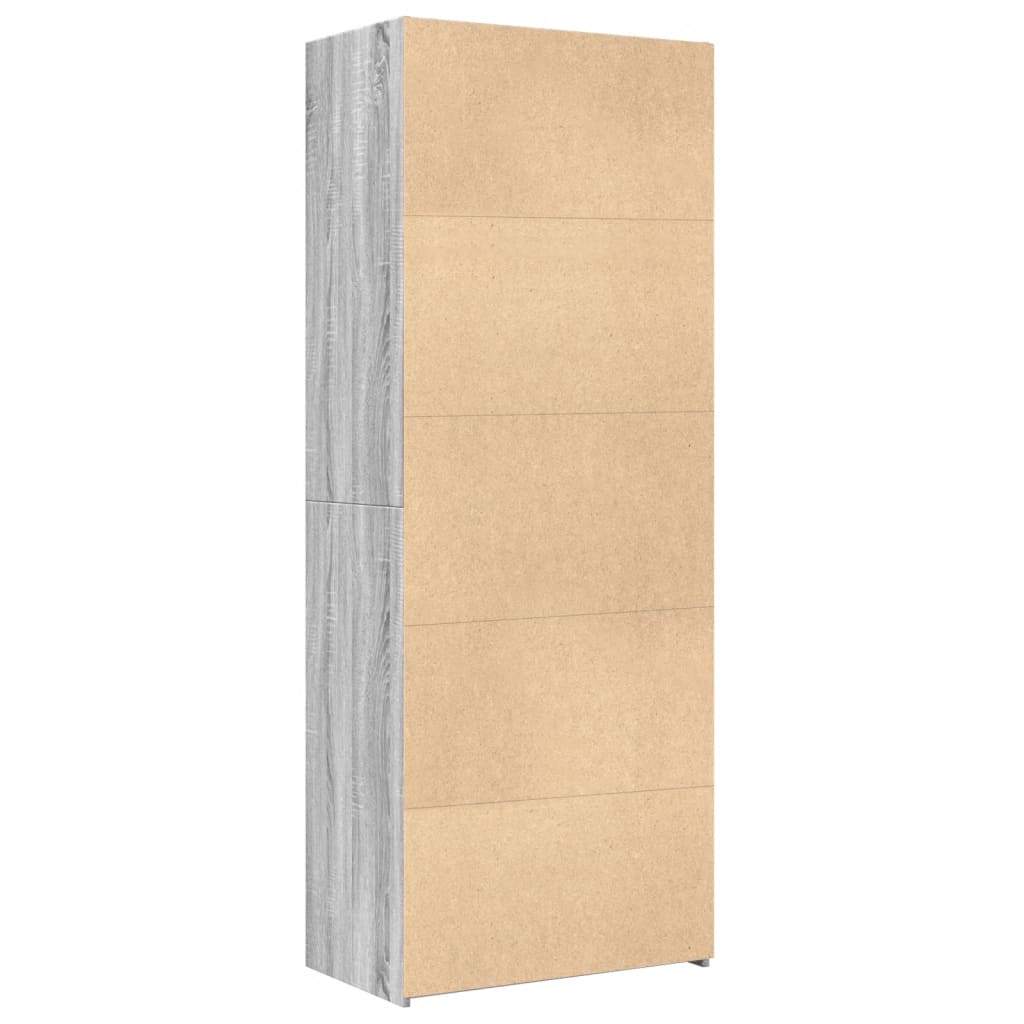 Vidaxl Armadio Alto, Rovere Sonoma Grigio, 70X42,5X185 Cm