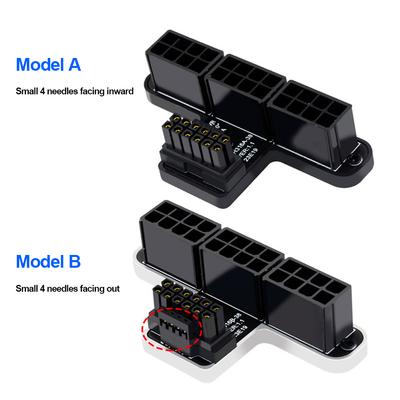 PCIe Graphics Card ATX3.0 12VHPWR 600W Power Supply Cable Adapter 12+4Pin Male To Female 3X8Pin To 40 Series Turn Connectors