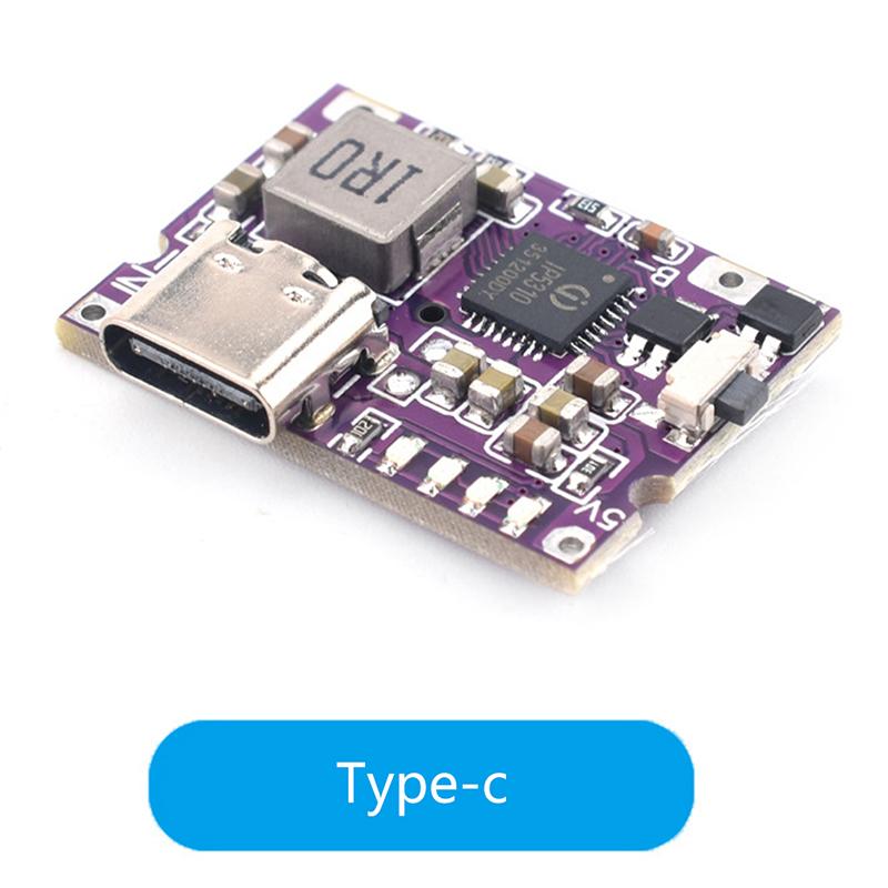 Type-C Usb 5V 3A Boost Converter Step-Up Power Module Ip5310 Mobile Power Bank Accessories With Switch Led Indicator