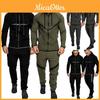 Stylish Men Tracksuit With Hooded Design And Adjustable Waistline For Comfort