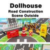 10pcs Mini Traffic Signs Roadblock Toy for Kids Construction Car Theme Party Traffic Cone Sport Training