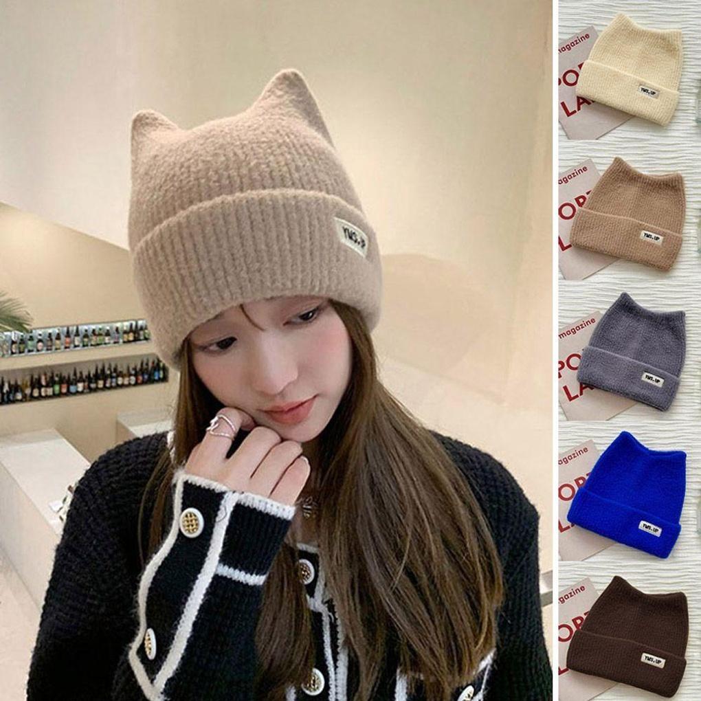 

Winter cute fashion casual style outdoor beanie hat Blue