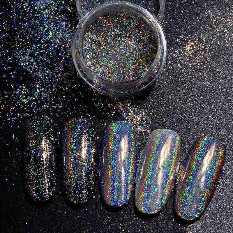 

02mm/0.4mm/0.6mm / Nail Art Dust Laser Powder Sequins Glitter Paillette 1