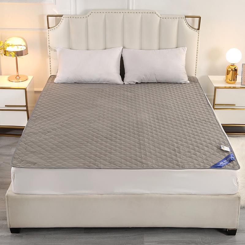 Wodoodporny Pikowany Ochraniacz na Materac i Antypoślizgowa Podkładka Inkontynencyjna z Bawełnianym Pyłoszczelnym Pokrowcem na Łóżko