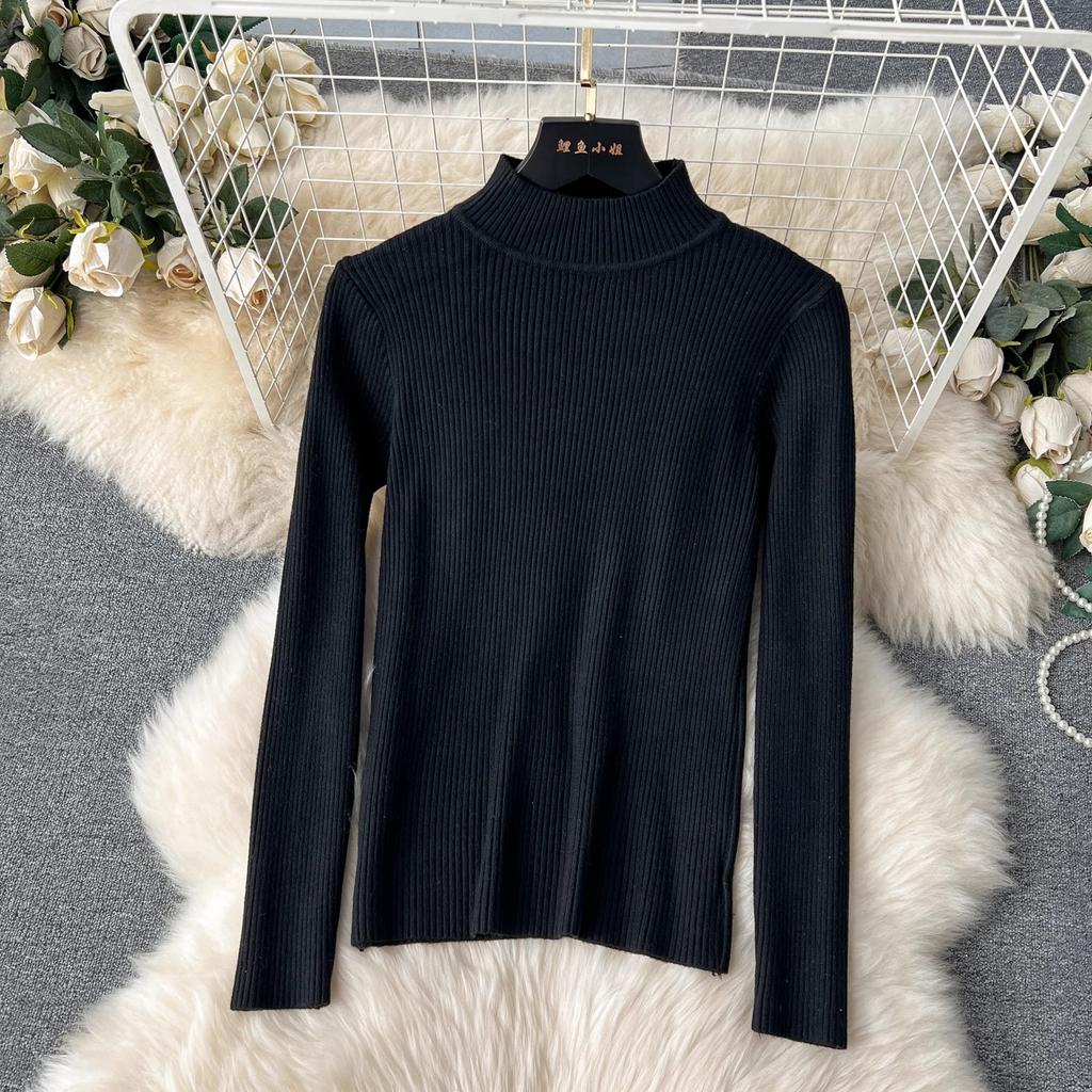 New 2024 Autumn Winter Black Knitted Sweater Tops Suits For Women Notched Collar Sleeveless Tank Double-Breasted Belt Dress Sets