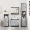 Bathroom Mirror Cabinet Grey Sonoma 65 X 20 X 60 Cm Particleboard