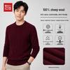 Hodo Men's Premium 100% Wool Crewneck Sweater