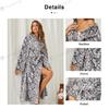 Thick Flannel Bathrobe for Women Winter Warm Fleece Robe Long Hooded Sleepwear Cozy Loungewear