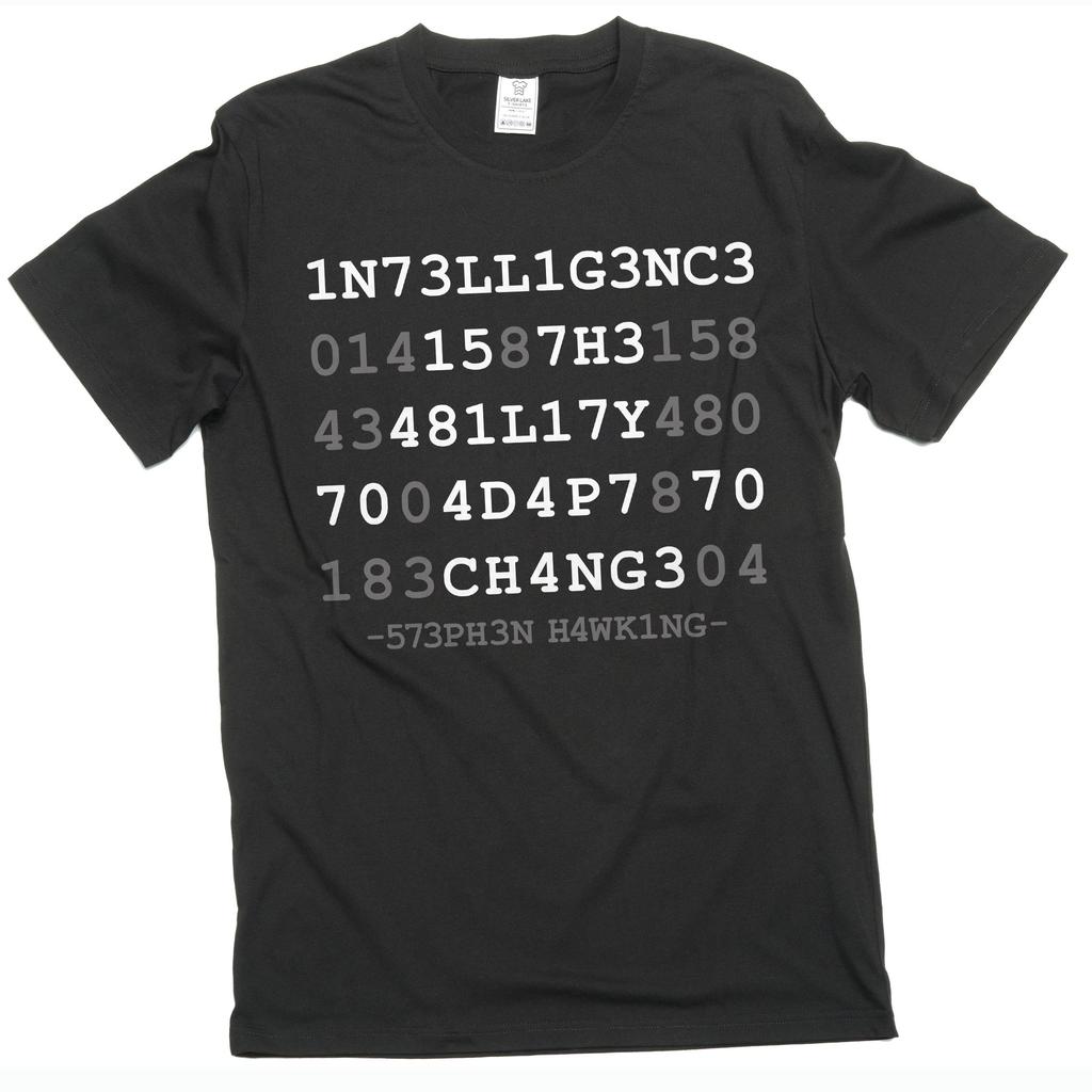 Men's Intelligence Is the Ability To Adapt To Change Tee Shirt Science Geek Shirt Smart Person Gift Tee