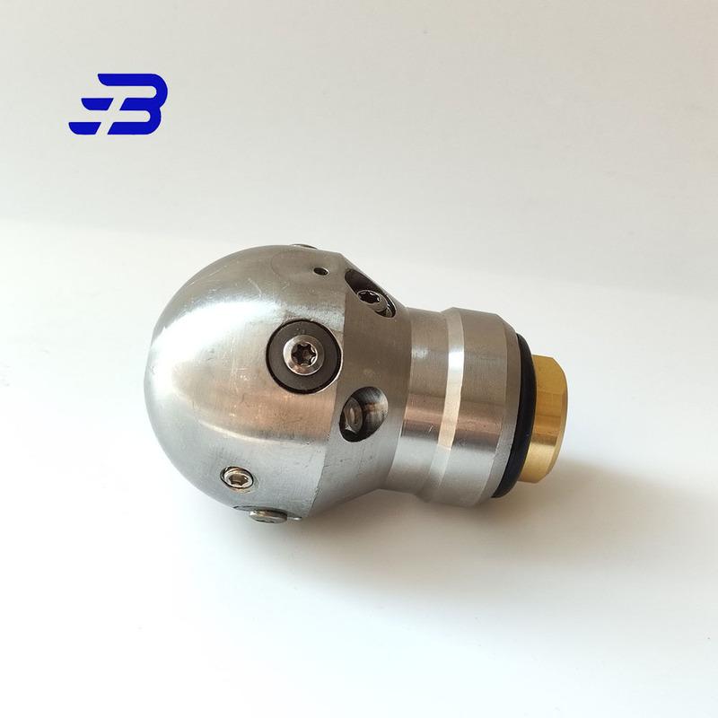 High Pressure Washing Sewer Cleaning Dredge Cutter Nozzle WT-3/8 Rotating Ball Spherical Jetter Nozzle