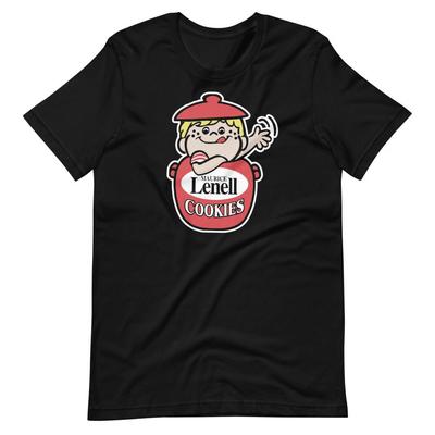 Lenell Cookies Black Graphic Shirt Tee Short-Sleeve Unisex 100% Cotton T-shirt Mens Tees Top