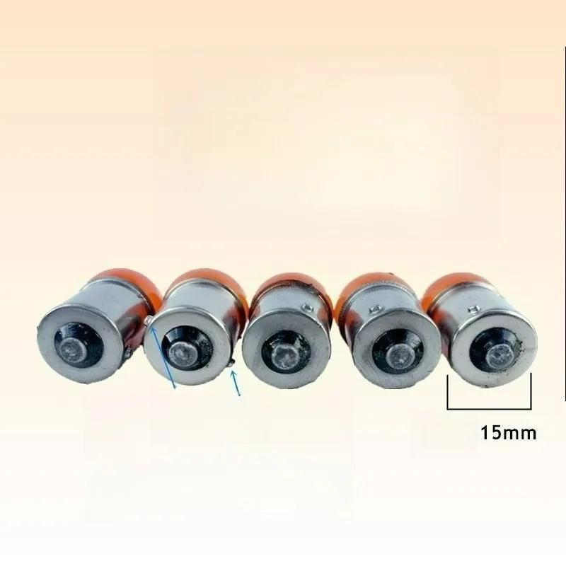 High Quality 12V 10W Turn Signals Light Bulb Orange for Motor ATV Motorbike Scooter 10pcs Motorcycle Replace Lamp