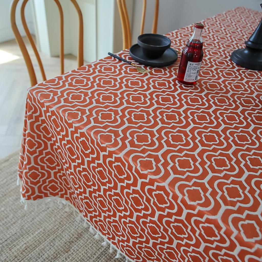 Small Fresh Pure Cotton Dining Table Cloth Party Indoor Gaibuwen Art Cotton Small Floral Table Cloth Art