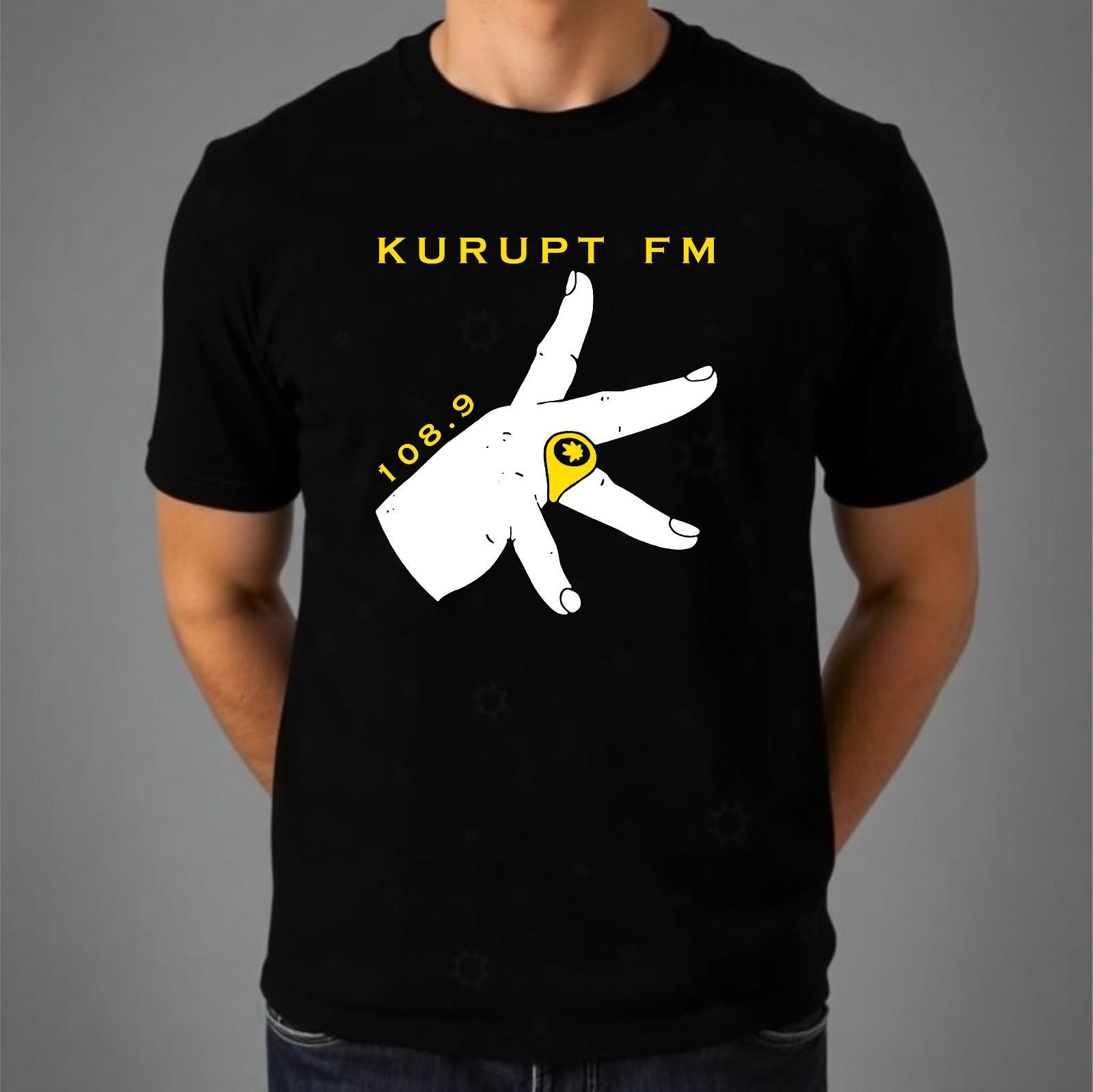 Radio Station T-shirt Kurupt FM People Do Nothing BBC Gift Top Men s Unisex Tee L