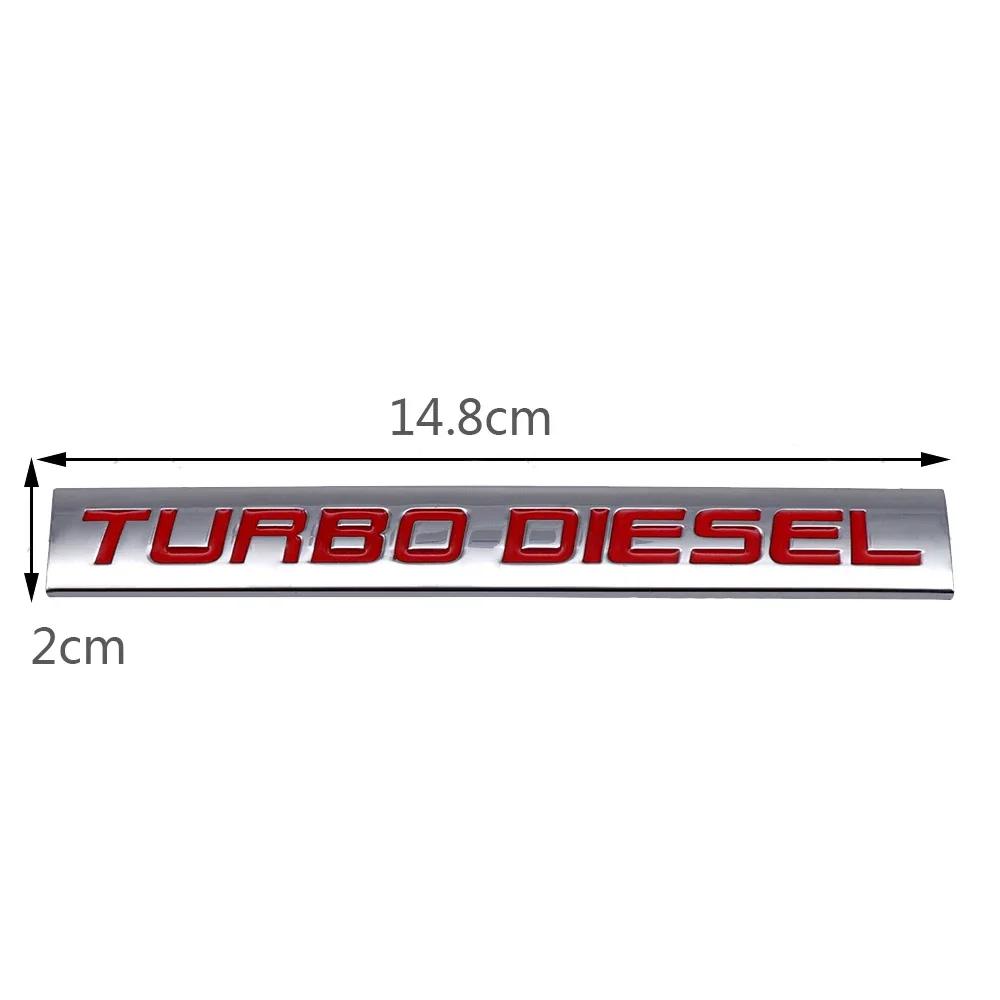 Car Body Sticker Turbodeisel Badge Auto Emblem Decal Decoration