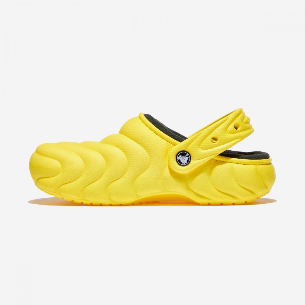 Crocs Classic Lined Overpuff Clogs Crs210059 Cyber Yellow
