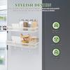 DOITOOL Bathroom Magnetic Bath 2 Bath with Storage No Drilling Set of Rack, Storage, Drainer, Tier, Rack, Hooks, Bathroom, Washroom, Kitchen, Rack,