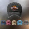 A Basketballthemed Printed Washed Hat a Daily Outing Sunprotection Baseball Cap a Musthave Fashionable Couples Hat Featur