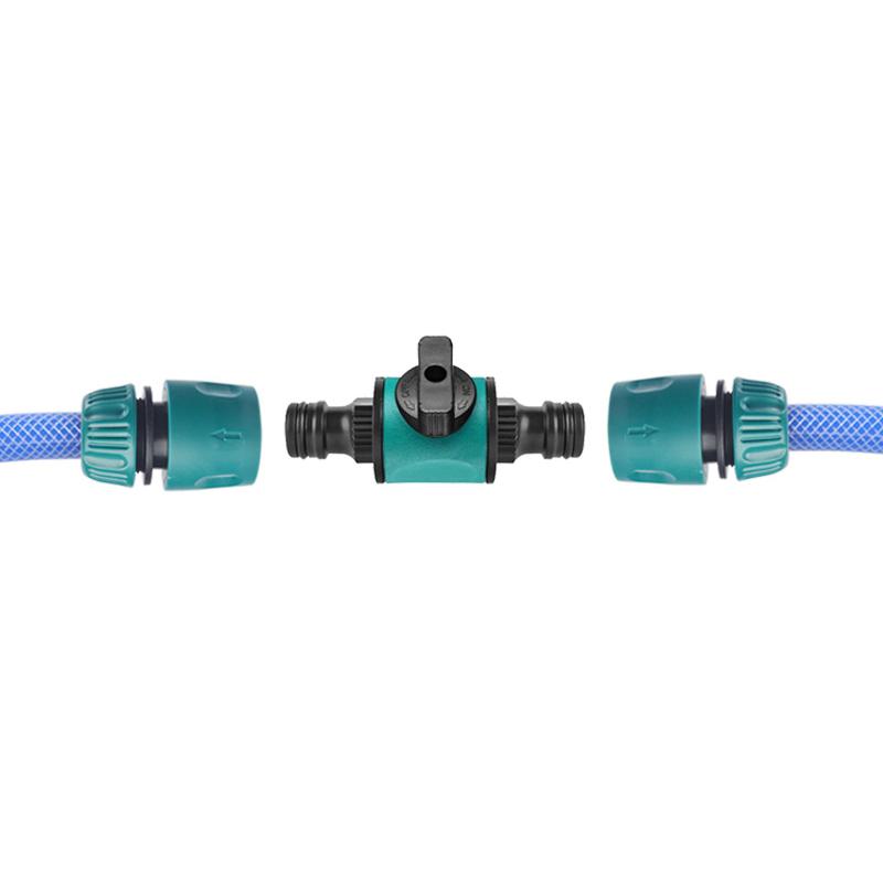 2Pcs Garden Hose Pipe Tap Shut Off Valve Fitting Connector Pipe Coupler Stop Water Connection Repair Joint Irrigation Adapter
